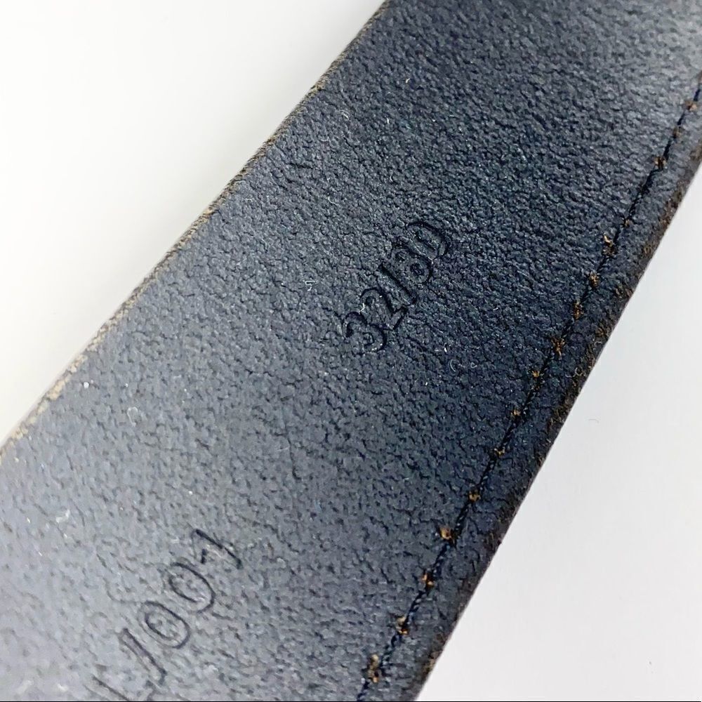 boconi black and bronze leather belt 32 - Picture 5 of 7